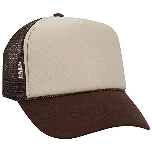 Image of OTTO Polyester Foam Front 5 Panel Pro Style Mesh Back Trucker Hat