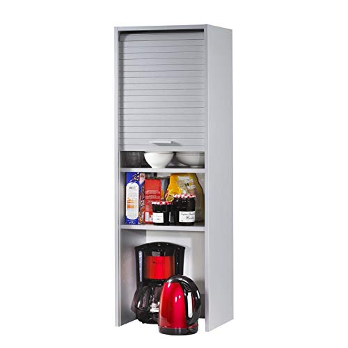 SIMMOB Meuble de Cuisine Alu 1 Rideau 4 Niches L 40 H 123.6 P 35 cm