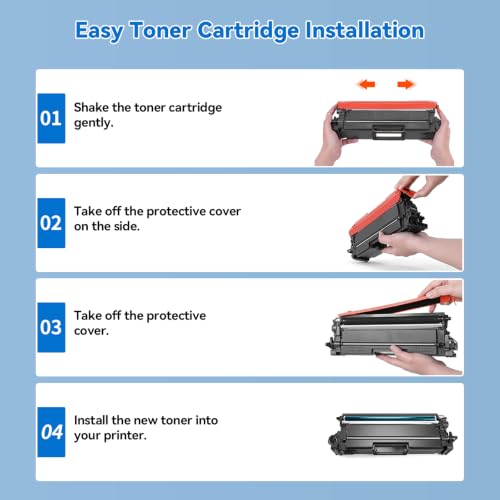 Image of LinkDocs TN810XL High Yield Toner Cartridge Replacement for Brother TN-810 TN810 TN-810XL Used with Brother MFC-L9610CDN HL-EX470W HL-L9410CDN HL-L9430CDN HL-L9470CDN Printer (4 Color Pack)