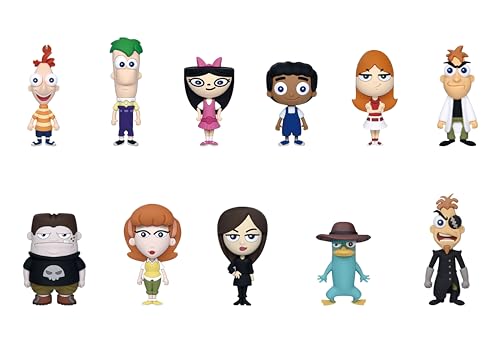 Disney Phineas & Ferb 3D Foam Bag Clip Series 1 Blind Bag (ONE Random Figure) Character Keychain/Backpack Accessory | Official Licensed Merchandise