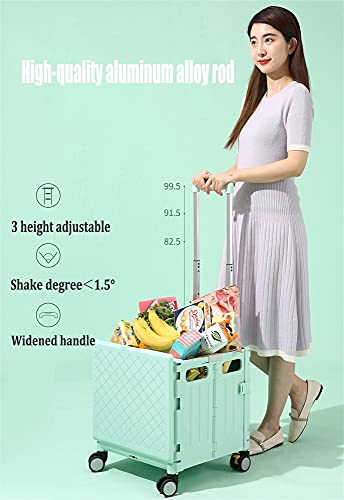 Chariot utilitaire pliable à roues universelles et boîte 65L - 4