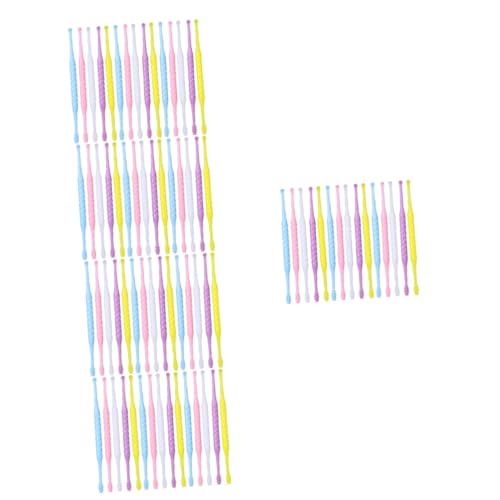 PACKOVE 5sets Double Head Removal Tool Set Safe Ear Cleaning Kit Spiral Ear Picks Multiple Colors 20pcs*5