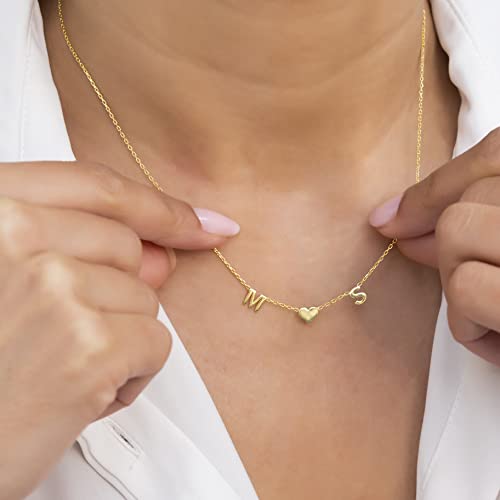 Personalized Initial Letter Necklace, Custom Letter Necklace with Symbol, Minimalist Jewelry Gift for Her, Christmas Necklace, Bridesmaid or Wife Gift2