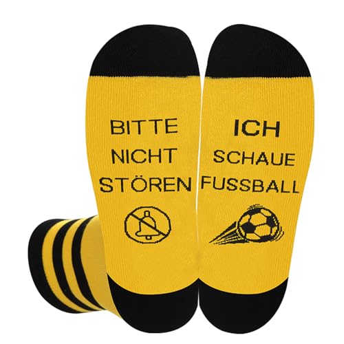 Dekzked Lustige Weihnachtsstrümpfe Füller für Fußballfans Herren Geburtstagsgeschenke für ihn Vater Ehemann Teen Jungen Söhne Freund Bitte Nicht Stören Ich Schaue Fußball Socken für Damen Herren