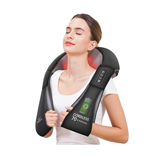 SNAILAX-Masajeador-de-cuello-inalambrico-Masajeador-para-masaje-termico-de-hombros-y-cuello-cuello-y-espalda-cintura-pie-almohada-de-masaje-electrica