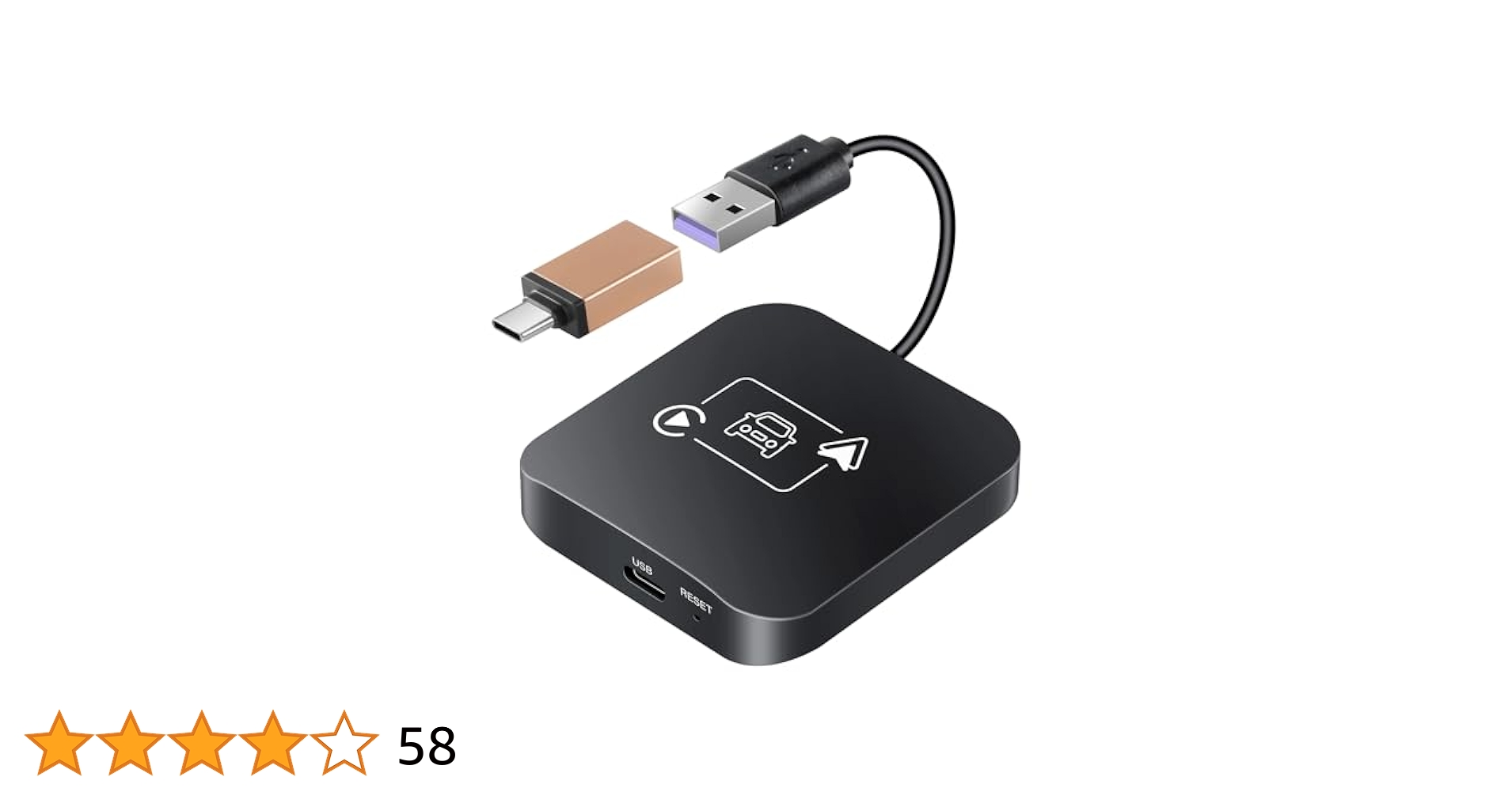 Smart Connect Apple CarPlay アダプター Amazon.com: Wireless CarPlay Adapter 2 IN 1 Plug and Play