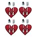 Geavonyg Juego De 4 Elegantes Soportes Para Utensilios En Forma De Corazón De Valentín Bolsas Para Cubiertos Para Cenas Románticas Y Festivales Decoración De Restaurantes Vajilla Para Reuniones Imagen de Geavonyg Juego De 4 Elegantes Soportes Para Utensilios En Forma De Corazón De Valentín Bolsas Para Cubiertos Para Cenas Románticas Y Festivales Decoración De Restaurantes Vajilla Para Reuniones