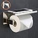 Produktbild ubeegol Edelstahl Toilettenpapierhalter mit Ablage Klorollenhalter Bohren Klopapierhalter 2 in 1 Klopapierrollenhalter Wandhalter Chrom Toilettenrollenhalter WC Rollenhalter Papierhalter, Glänzend