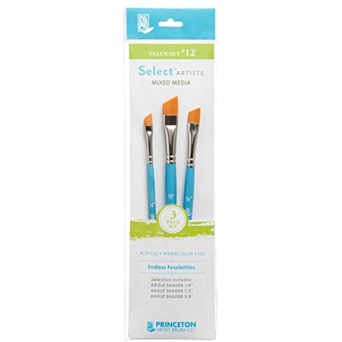 Princeton Select Artiste Brush Set No. 12, Synthetic, 3 Piece, 1 Count
