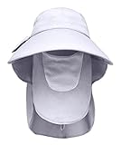 ashion Summer Outdoor Sun Protection Fishing Cap Neck Face Flap Hat Wide Brim