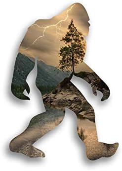 Bigfoot Sasquatch Laminated Vinyl Decal Sticker | 5.5-Inch by 4-Inch | Custom Overlay Sticker Series | Sasquatch Hunter Window Accesories | PD3205 image 5