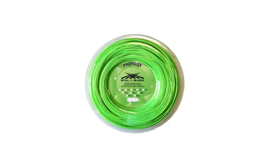 Cordage tennis adulte 1,25 mm vert fluo octogonal en bobine 300 M Propulse résistant