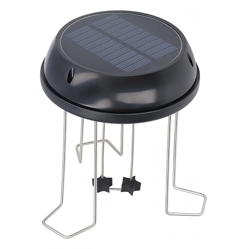 Miriam Song Solar Powered Water Agitator, 5V 0.5W Super Quiet Solar Wiggler with Bracket for Bird Baths and Garden Pond Decoration