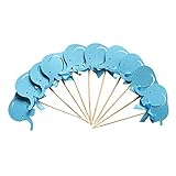 Die Topper sind aus Pappe und die Stöcke sind aus Bambus, diese Materialien sind sicher, und die Stöcke haben ein spitzes Ende, einfach einzufügen.