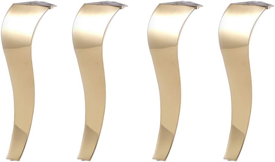 Pieds de meuble robustes en métal or 35 cm, design européen premium de 800kg