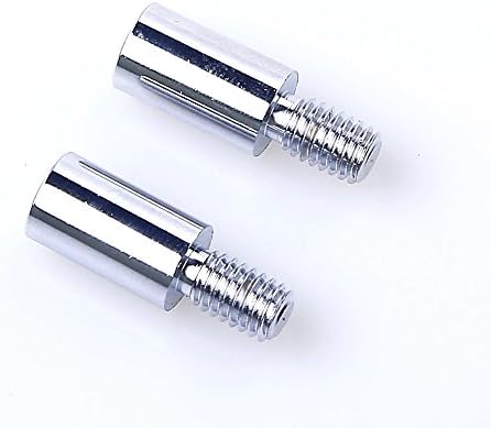 Qenker 2 Piece Chrome Arcade DIY Shaft Extender Joystick Extension Rod Extender Shafts for Sanwa Joystick/Seimitsu Joystick/Zippyy Joystick/Jamma Extension/Control