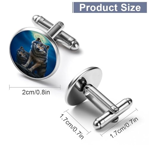 Mancuernillas redondas CASOWAT para hombre miniatura 3