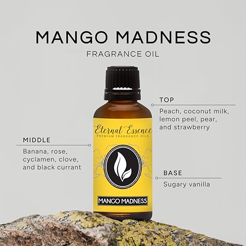 Image of Eternal Essence Oils Mango Madness 30ml Premium Fragrance Oil - for Candle, Soap Making, Aromatherapy, Diffusers, Home Care, & Humidifiers