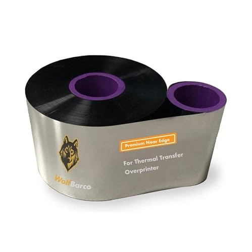 1 Roll 1.18“ x 1968' (30 mm x 600 m) Near Edge Wax/Resin Thermal Transfer Ribbon Coated Side in for Markem-Imaje Printers