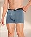 FORVEVO Mens Merino Wool Boxer Underwear, Breathable Boxer Briefs, Comfortable Soft Loose Moisture Wicking Stink Free Tagless Boxers Shorts with Elastic Waistband 2 Pack (Multicolor02, XL)