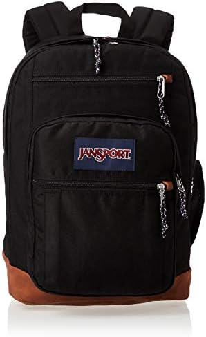 JanSport Cool Student Backpack for College Students, Teens, with 15-inch Laptop Sleeve, Black - Large Computer Bag Rucksack with 2 Compartments, Ergonomic Straps - Bookbag for Men, Women