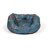 Slumber Bett. Danish Design Wald Hirsch Luxus Schlummer Bett - Blau, 89cm (35\