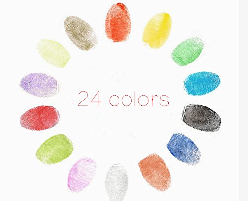 Tampone di Inchiostro, Minleer 24 colori Tampone