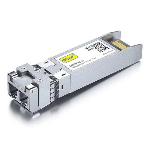 10Gtek 2-Stück 10Gb SFP+ LR Singlemode Modul, 10GBase-LR LC Transceiver Kompatibel für Cisco SFP-10G-LR, Meraki, Mikrotik, Ubiquiti UniFi, Netgear, Zyxel, D-Link,TP-LINK, Open Switch