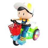 Mikinona Dreirad für Kreatives und Intelligentes Dreirad ohne Batterie Farblich Zufällig für Jungen Geeignet mit LED Lichtern und Mehreren Fahrmöglichkeiten Zufällige Farbe Zufällige Farbe