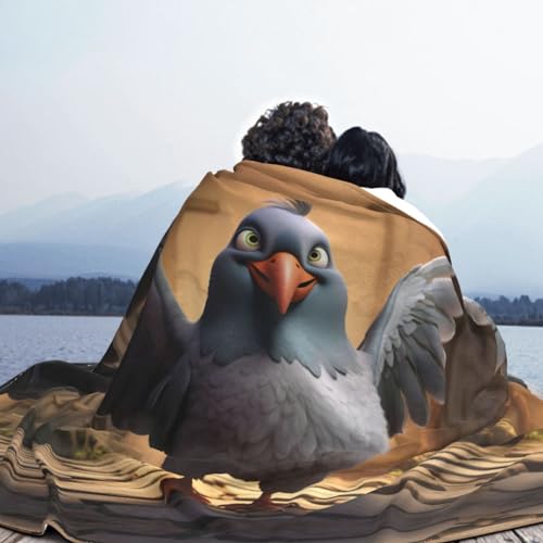 Couverture flanelle pigeon plaid doux pour canapé lit et voyage - 7