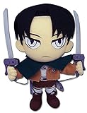 Great Eastern Attack on Titan 9' Levi Ackerman Plush,Brown/a,6'L x 3'W x 9'H