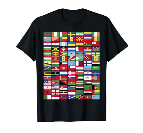 Flags - 98 Countries World Geography Vexillology Gifts Pt 2 Camiseta