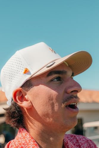 Image of BRIMZ Golf Performance Hat - Tee Holder & Magnetic Brim - Breathable Sweat & Water Resistant Golfing Snapback Cap