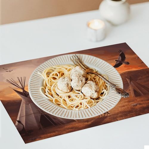 Set de table antidérapant pour repas en intérieur et extérieur - 8