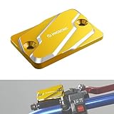 NICECNC Vordere Abdeckung für Bremsölflüssigkeitsbehälter aus Aluminium, kompatibel mit Suzuki DRZ400SM 2005–2017 DRZ400S 2000–2017, Gold, siehe Passform