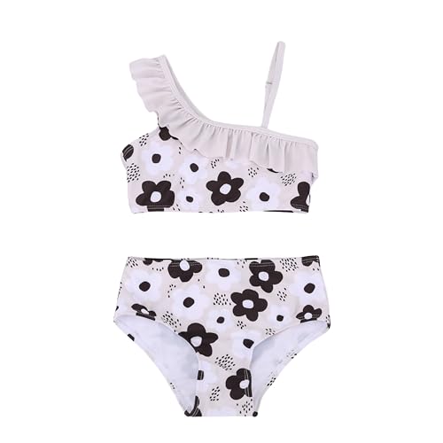 Image of LIZENS Two-Pieces Girls Swimsuit Watermelon Printed Bikini Sets Ruffle Girls Bathing Suit