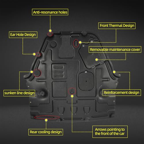 Image of Under Engine Splash Shield Fit for 2021 2022 2023 2024 2025 KIA K5,Replacement Front Engine Cover Guard Mud Flaps