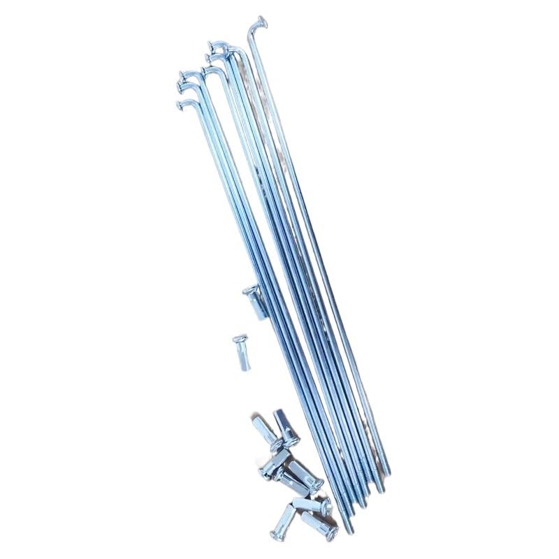 Rayons de vélo VTT route et pliant avec écrous | Lot de 36 rayons robustes 13G de 85 à 270 mm