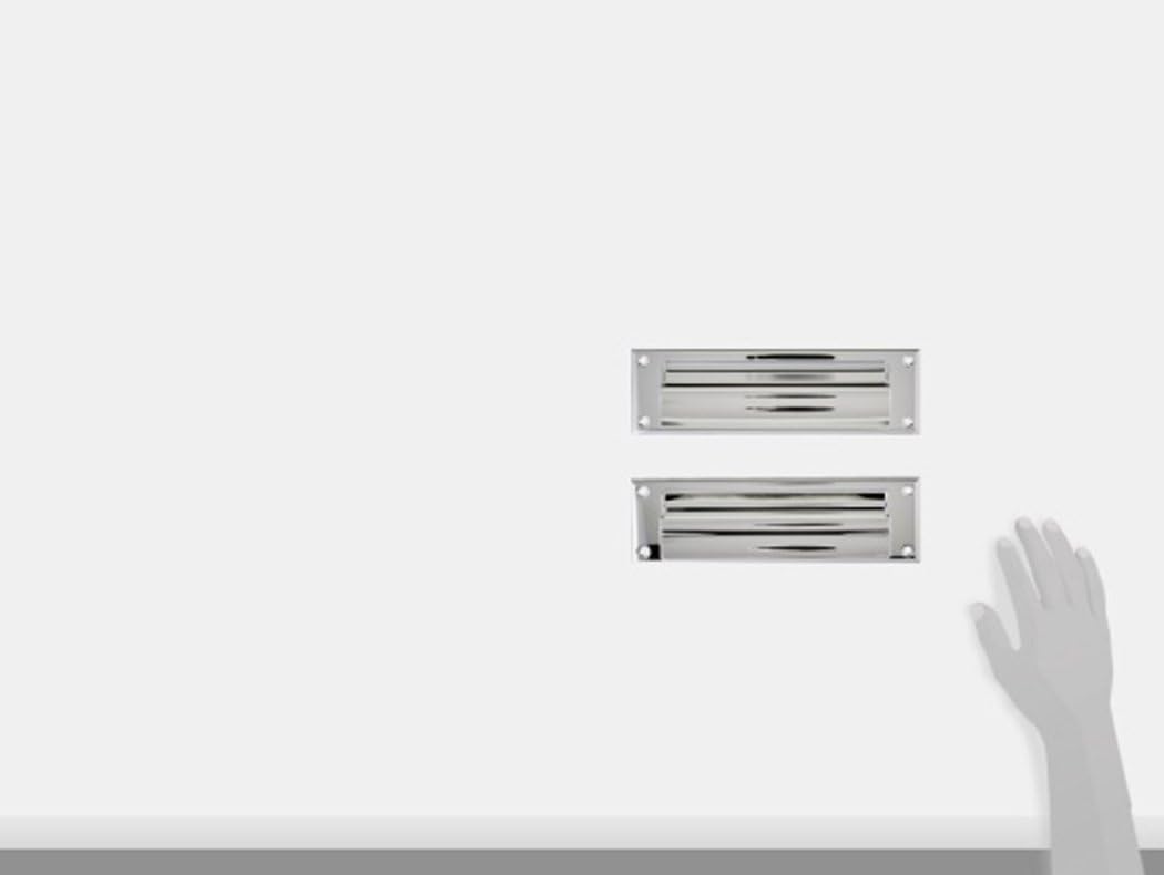 Baldwin 0017260 Letter Box Plate, Bright Chrome