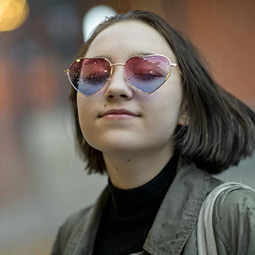 6Pairs Heart Sunglasses for Women Bachelorette Bride Sunglasses Hippie Sunglasses for Women 7