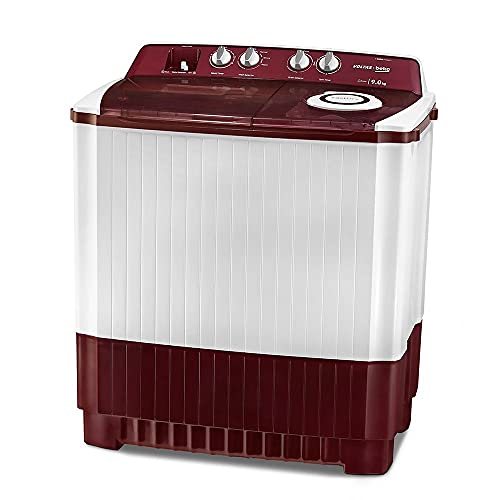 Image of Voltas Beko 9 kg Semi Automatic Washing Machine (Burgundy) WTT90ABRT, Top Load
