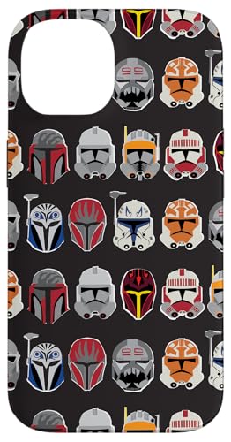 Coque iPhone 14 Star Wars Clone Wars Trooper Helmet coque rigide noire