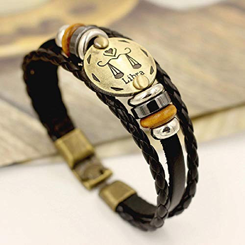 Bracelet pour couples d'étudiant style rétro marron pour les cours