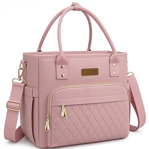 MIYCOO Lunch Bag Lunch Box Women - Leakproof Insulated Lunch Cooler Bag for Women - Large Lunch Tote Bags Adults, Pink