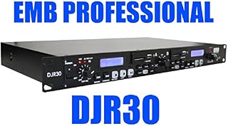 EMB Professional DJR30 1U DUAL USB/SD Digital Player & Recorder Rack Mount