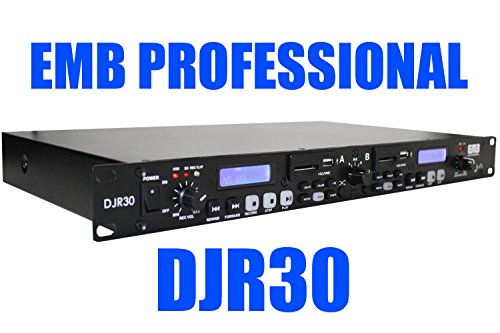 EMB Professional DJR30 1U DUAL USB/SD Digital Player & Recorder Rack Mount