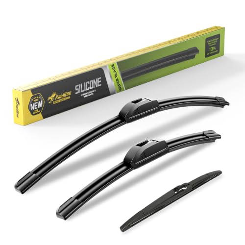 Image of Raidbee Silicone Windshield Wiper blades Replacement for | Hyundai Tucson 2021-2025 All-Season Silicone Windshield Wipers