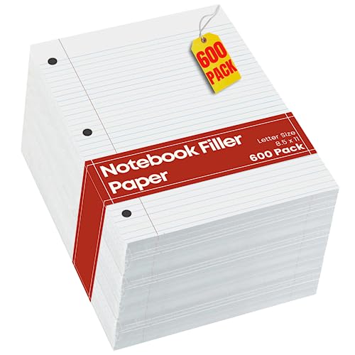 Papel de relleno para carpetas de 3 anillas 1InTheOffice carta 600 hojas