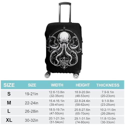 Cthulhus Travel Luggage Cover for Suitcase 19-32 Inches Elastic Washable Baggage Protector2