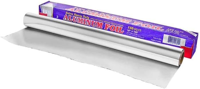 18 Inch x 100 Feet Aluminum Foil - Disposable for Catering, Baking, Roasting, Snacks, Meal Prep, Grilling, Buffets, Events, Restaurants and Everyday Cooking Needs (3)